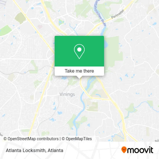 Mapa de Atlanta Locksmith