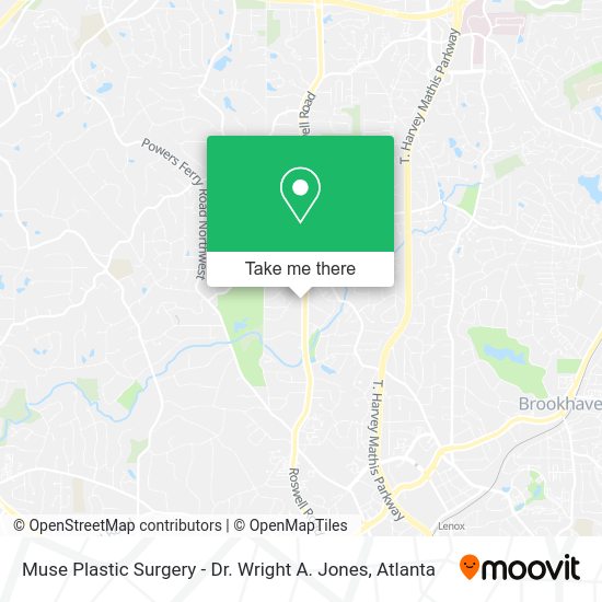 Muse Plastic Surgery - Dr. Wright A. Jones map