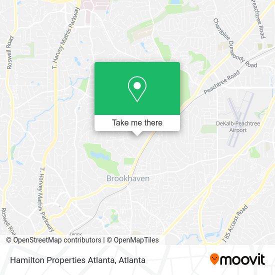 Mapa de Hamilton Properties Atlanta