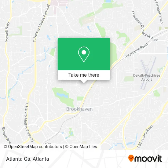 Atlanta Ga map