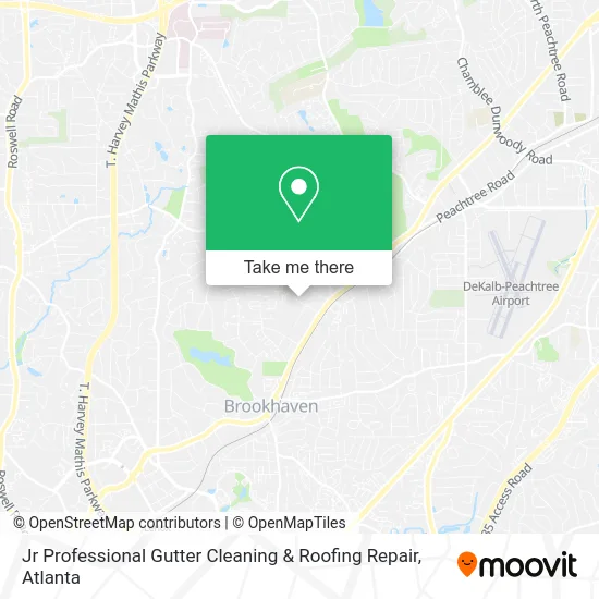 Jr Professional Gutter Cleaning & Roofing Repair map