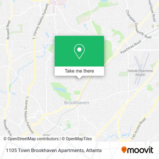 1105 Town Brookhaven Apartments map