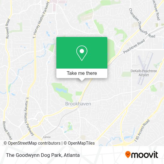 The Goodwynn Dog Park map