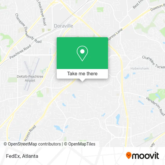 Mapa de FedEx