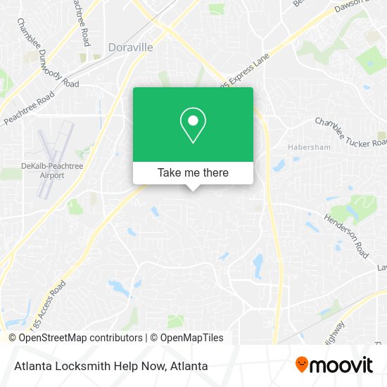 Mapa de Atlanta Locksmith Help Now