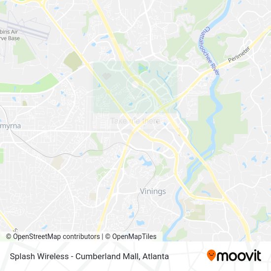 Mapa de Splash Wireless - Cumberland Mall