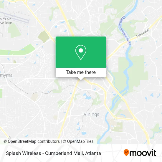 Splash Wireless - Cumberland Mall map