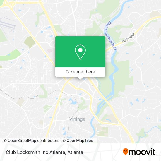 Club Locksmith Inc Atlanta map