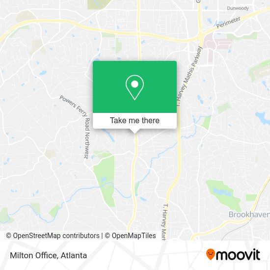 Milton Office map