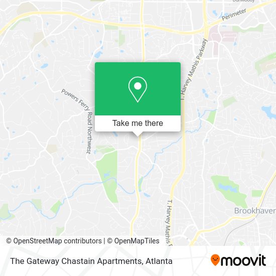 The Gateway Chastain Apartments map