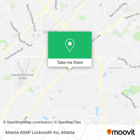 Mapa de Atlanta ASAP Locksmith Inc