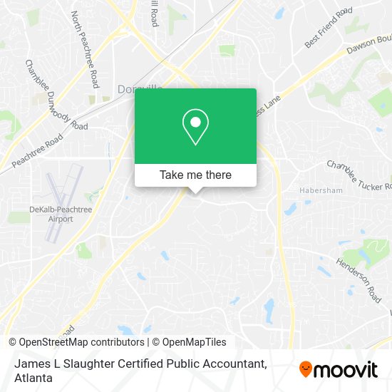 James L Slaughter Certified Public Accountant map