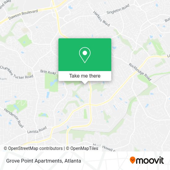 Grove Point Apartments map