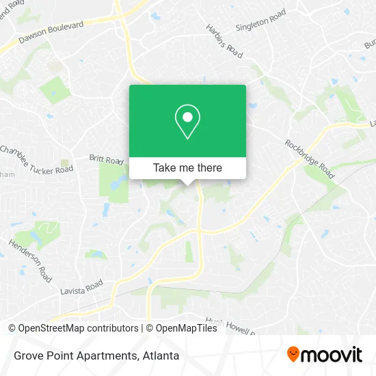 Mapa de Grove Point Apartments