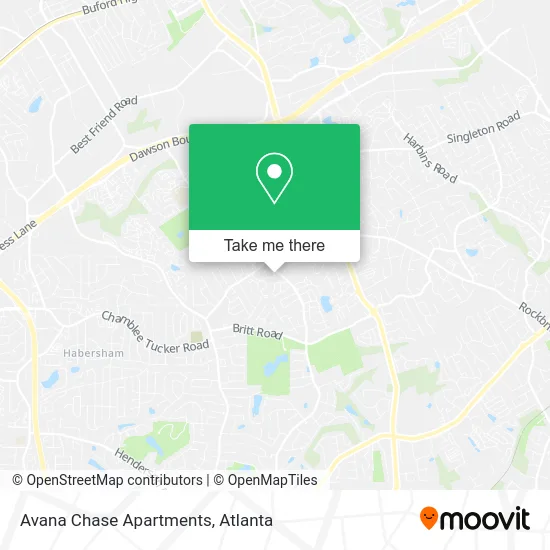 Avana Chase Apartments map