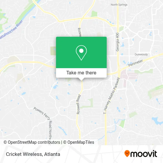 Cricket Wireless map