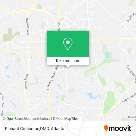 Richard Creasman,DMD map