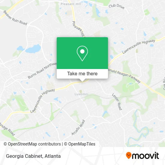 Georgia Cabinet map