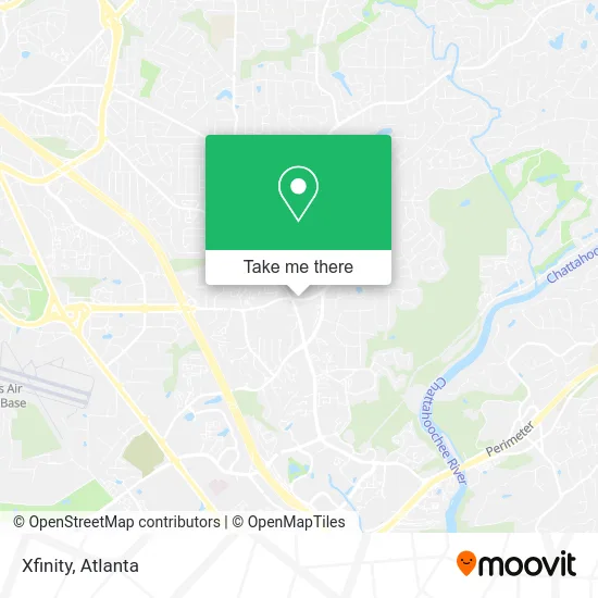 Mapa de Xfinity