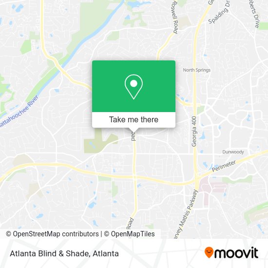 Atlanta Blind & Shade map