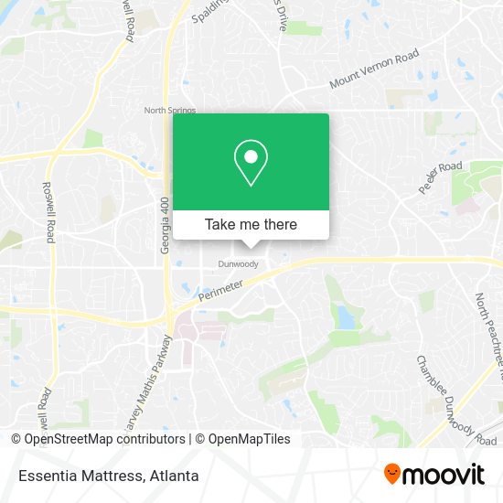 Essentia Mattress map