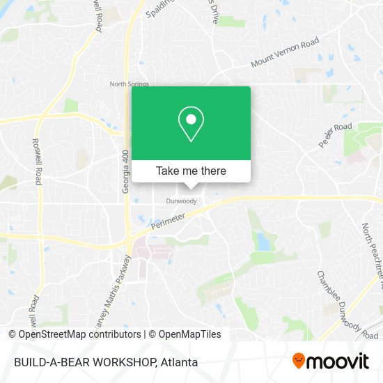 Mapa de BUILD-A-BEAR WORKSHOP