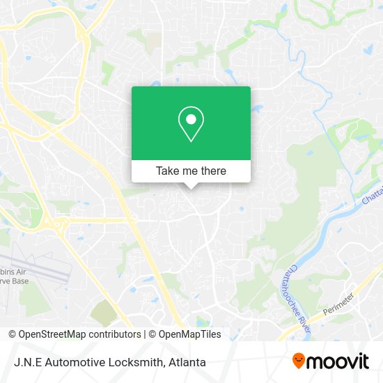 J.N.E Automotive Locksmith map