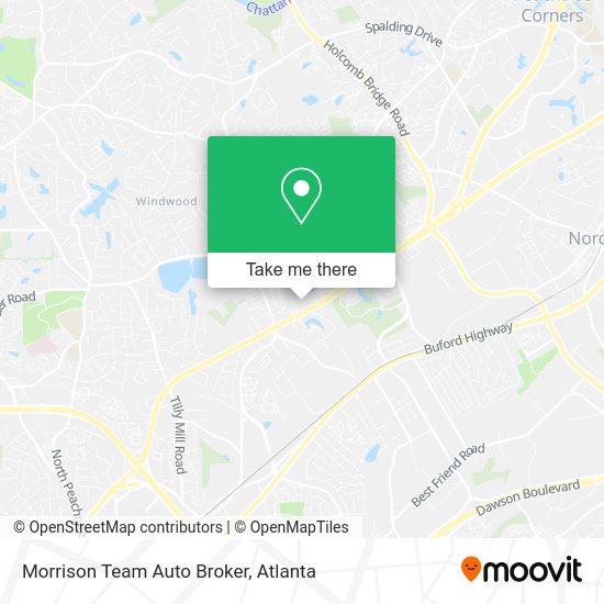Morrison Team Auto Broker map