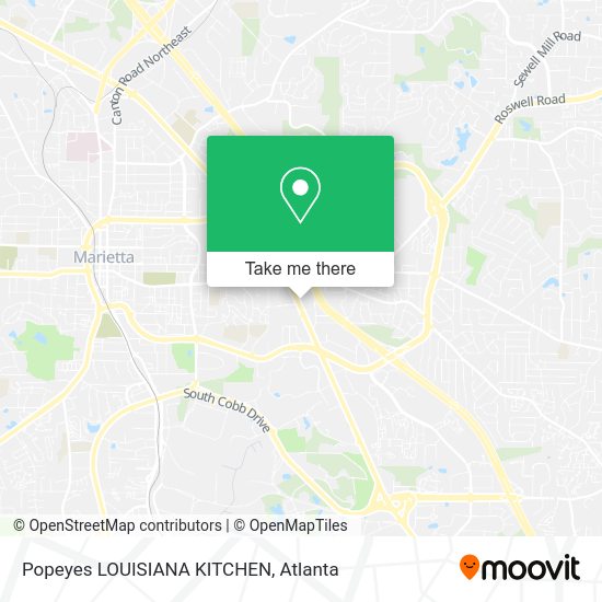 Mapa de Popeyes LOUISIANA KITCHEN