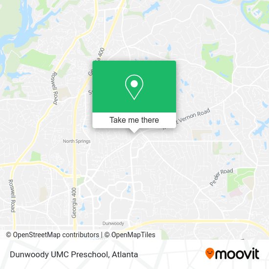 Dunwoody UMC Preschool map