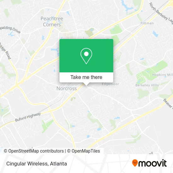 Mapa de Cingular Wireless