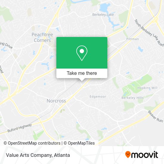 Mapa de Value Arts Company