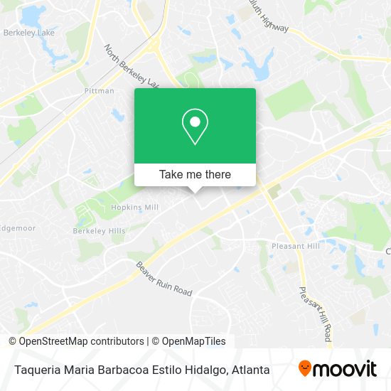 Mapa de Taqueria Maria Barbacoa Estilo Hidalgo