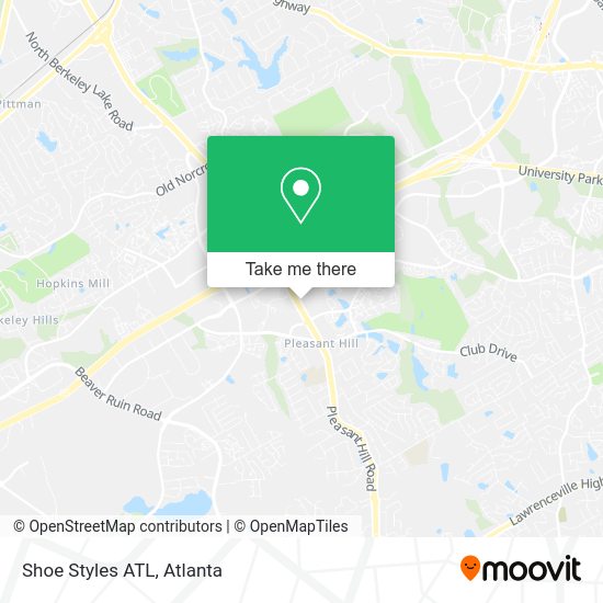 Mapa de Shoe Styles ATL