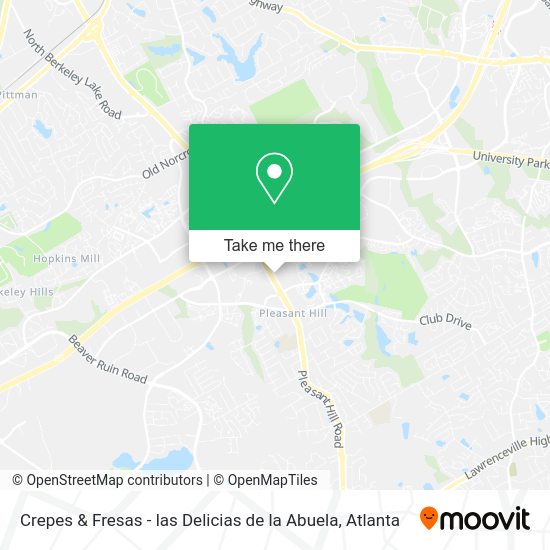 Mapa de Crepes & Fresas - las Delicias de la Abuela