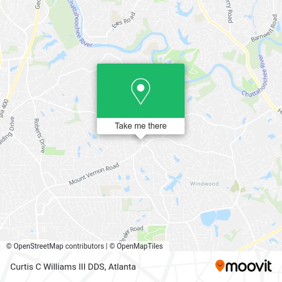 Curtis C Williams III DDS map