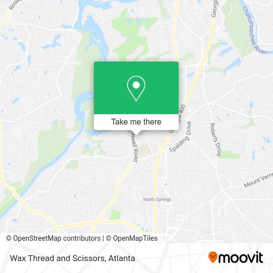Wax Thread and Scissors map