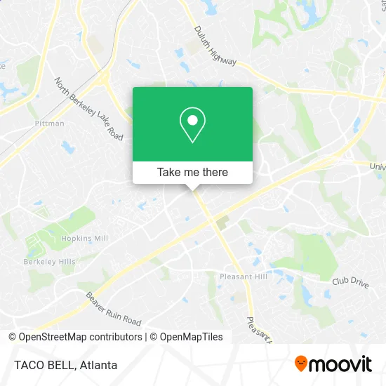 TACO BELL map