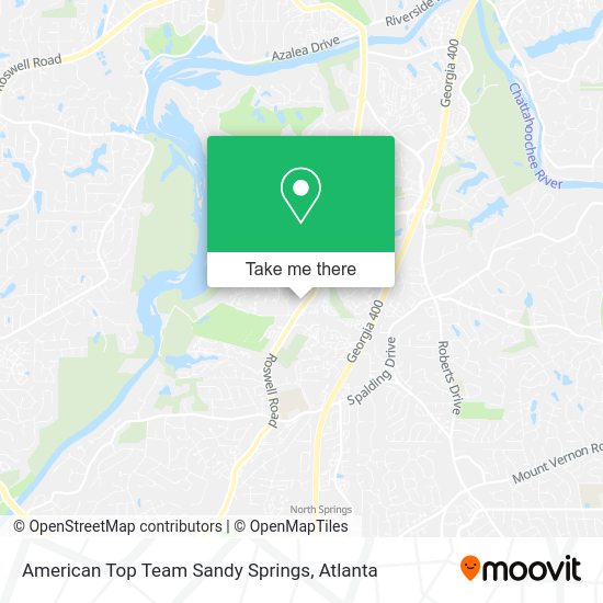 American Top Team Sandy Springs map