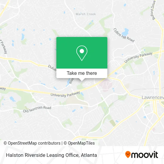 Halston Riverside Leasing Office map