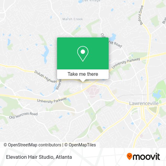 Elevation Hair Studio map