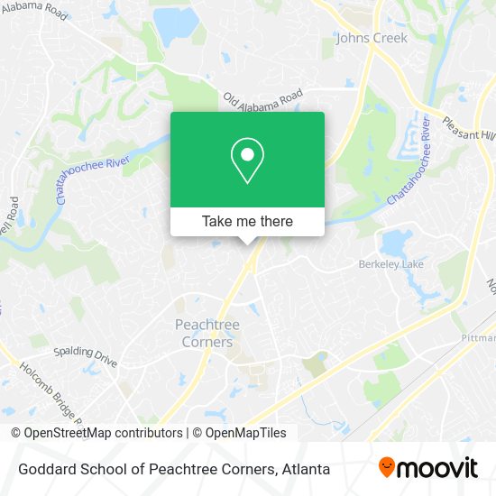 Goddard School of Peachtree Corners map
