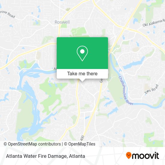 Atlanta Water Fire Damage map