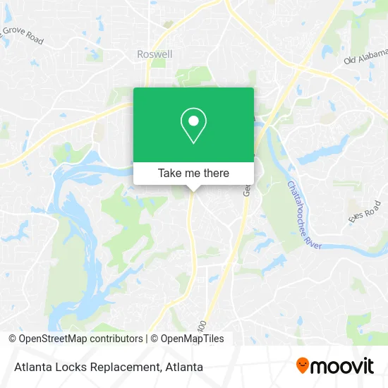 Mapa de Atlanta Locks Replacement