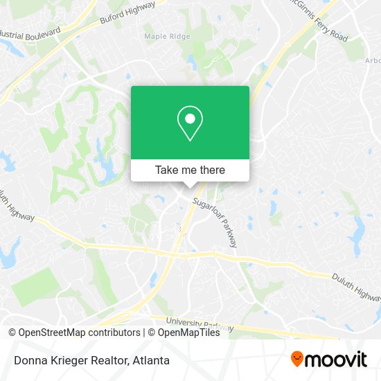 Donna Krieger Realtor map