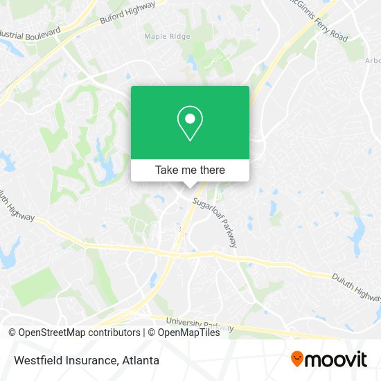 Westfield Insurance map