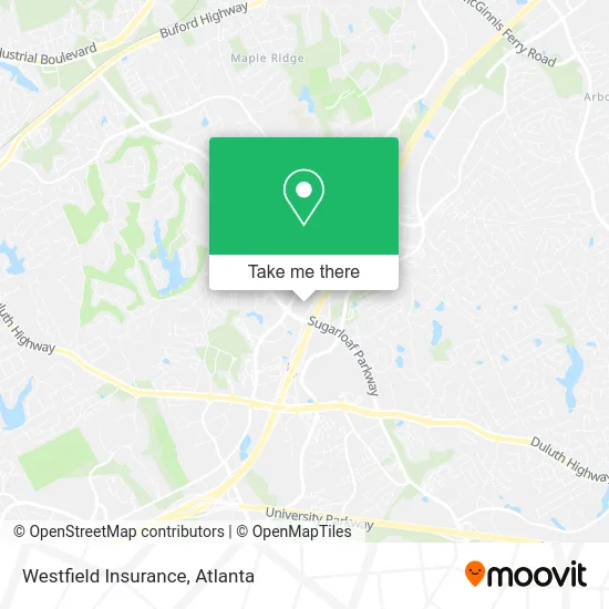 Westfield Insurance map