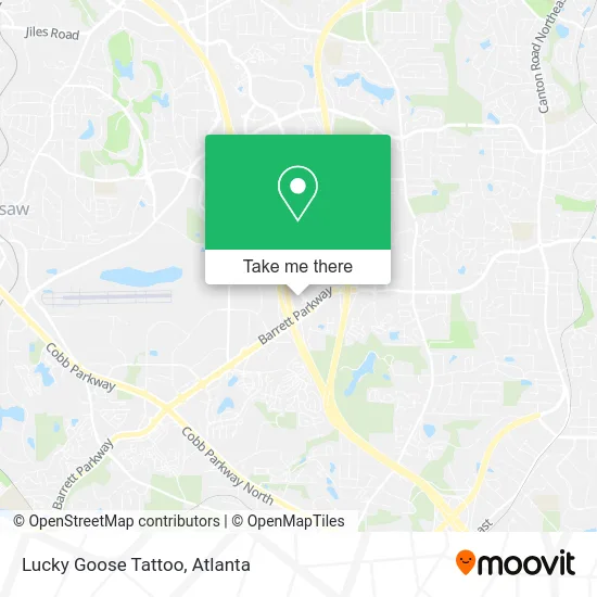 Lucky Goose Tattoo map
