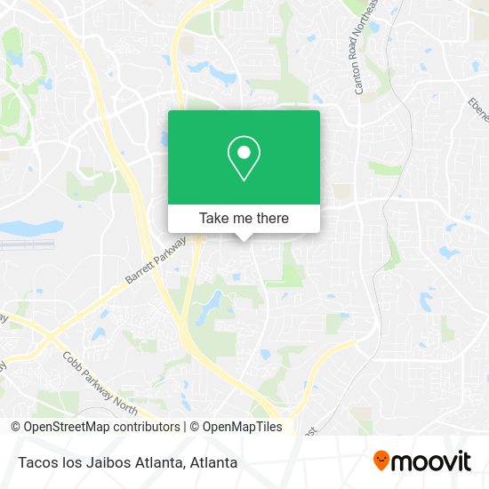 Tacos los Jaibos Atlanta map
