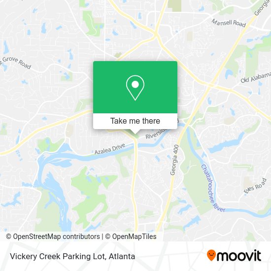 Vickery Creek Parking Lot map